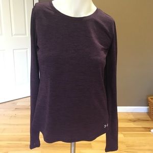 Under Armour Long Sleeve HeatGear Run Shirt Size S